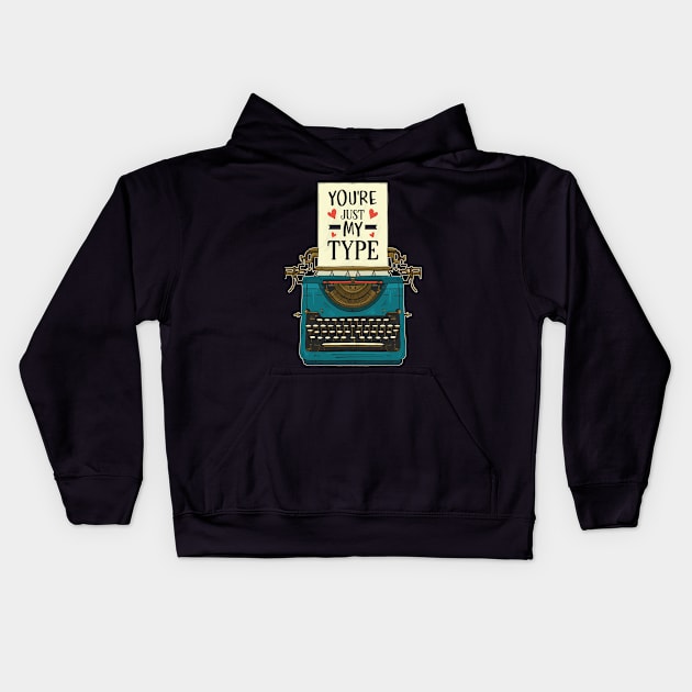 You're Just My Type Kids Hoodie by Dogefellas